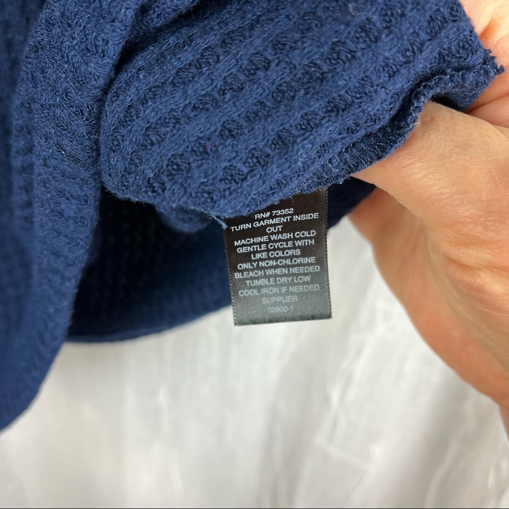 St. John's Bay waffle weave long sleeve pullover top Size M - Picture 5 of 8